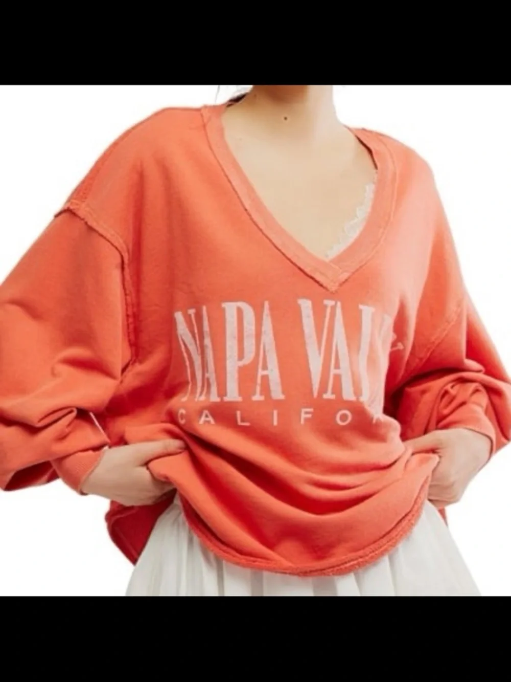 Free People relaxed coral